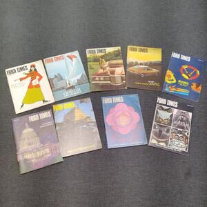 Ford Times 1970 Magazine Lot 9 Issues April Anniversary June Vintage Mustang